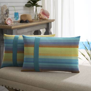 Sunbrella 20 x 13 Lumbar Pillow - Astoria Lagoon 