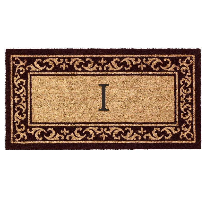 Zawacki Personalizable Non-Slip Doormat, Rectangle 3' x 6', I