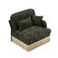 1 canapé LSF léopard chenille avec coussins-125536831
