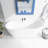 67" Freestanding Soaking Acrylic Bathtub