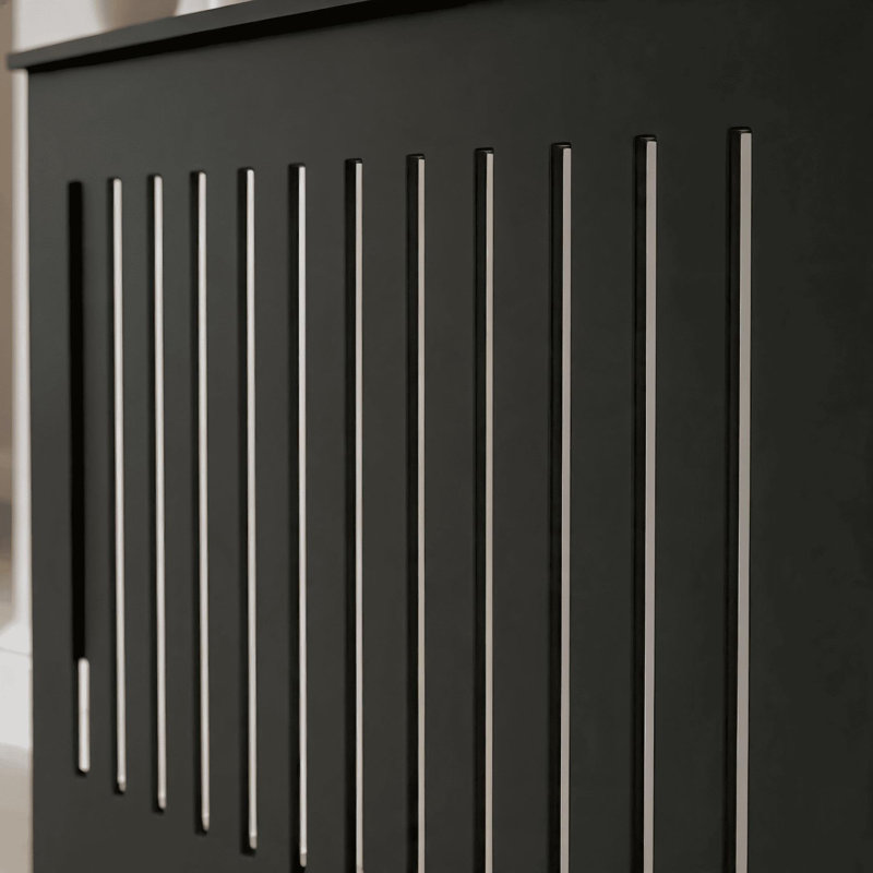 Loxley Radiator Cover, Extra Large - 170cm W, Black