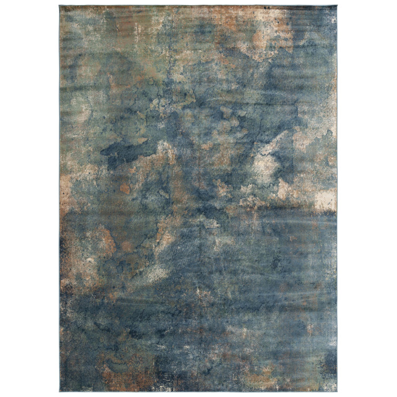 Preusser Vintage 752 Area Rug In Light Blue / Multi, Rectangle 8'10" x 12'2"