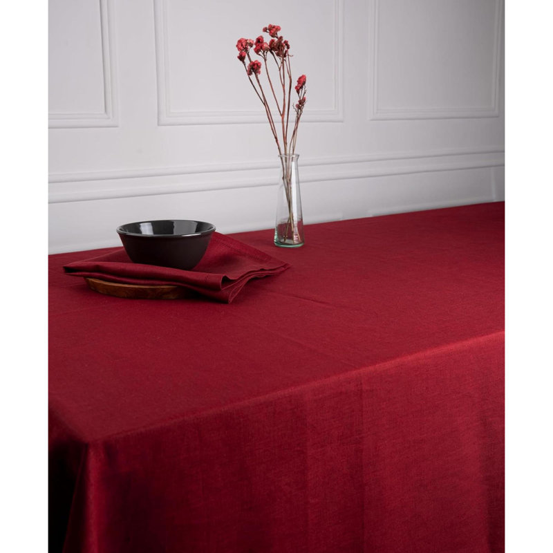 Nappe en lin - 100% lin noir pur - Nappe lavable à la machine pour les tables rectangulaires pour l'automne, Halloween, l'Action de grâce