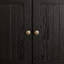 Grand garde-manger d'angle 72 po, 4 niveaux de rangement de ferme noir avec 8 portes | Rangement polyvalent pour la cuisine, la salle de bain, le salon | Idée cadeau-2046677730