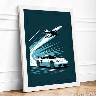 Speed and Ascent Modern - Framed Print