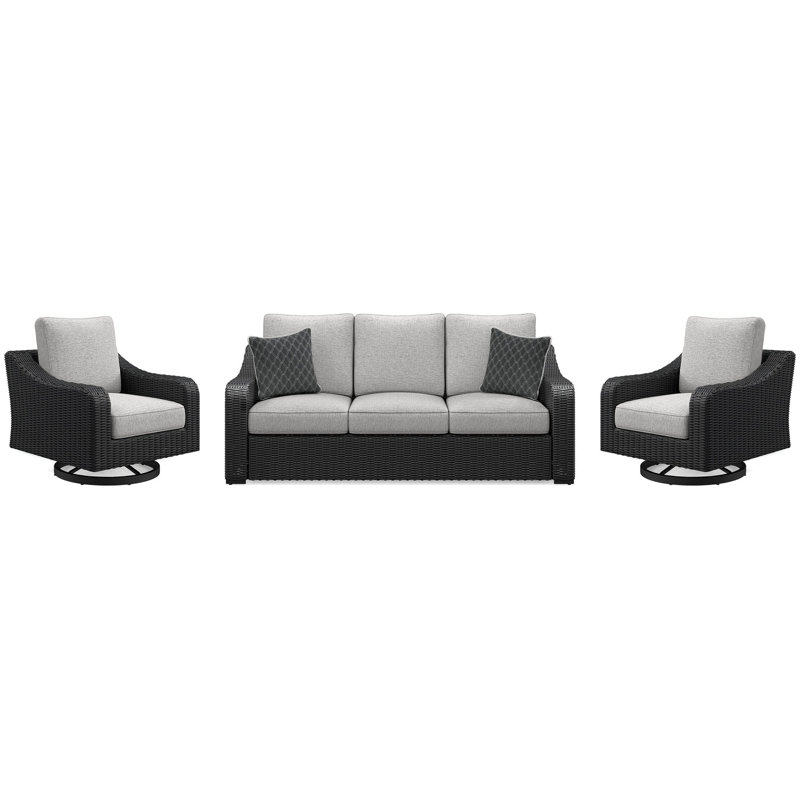 Canapé d'extérieur et 2 chaises longues Beachcroft