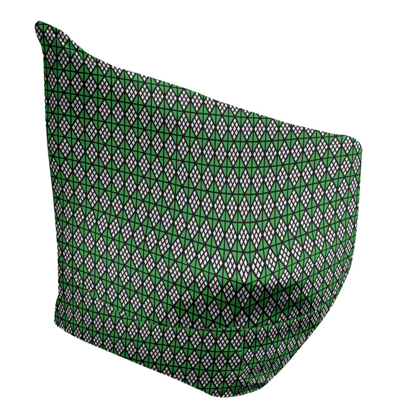 Fauteuil à billes standard & Leffel, Pas de bourre, Noir / vert, H 120 po x L 2 po x P 60 po