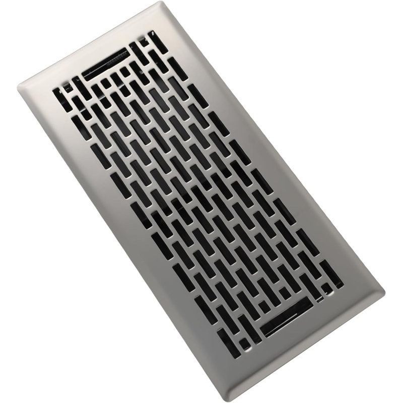 Registre de plancher 4 po x 10 po - Évents de plancher en acier résistants à la marche