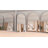Classic Arched Full-Length Wood Floor Standing Mirror-792013368-792013370