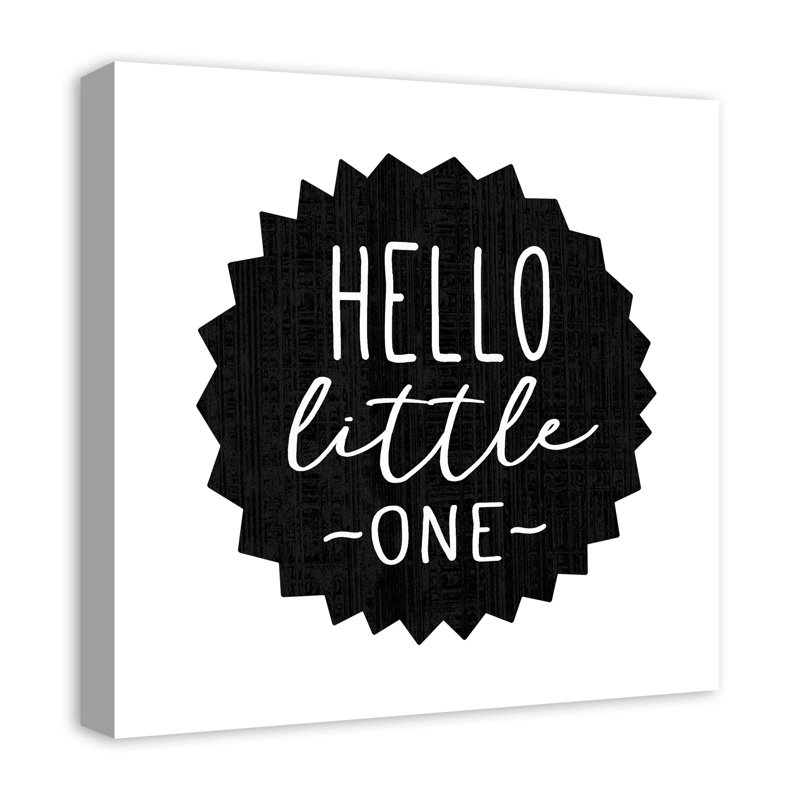 Art sur toile hello little one Macomber, H 20 po x l 20 po x P 1,25 po, Toile tendue