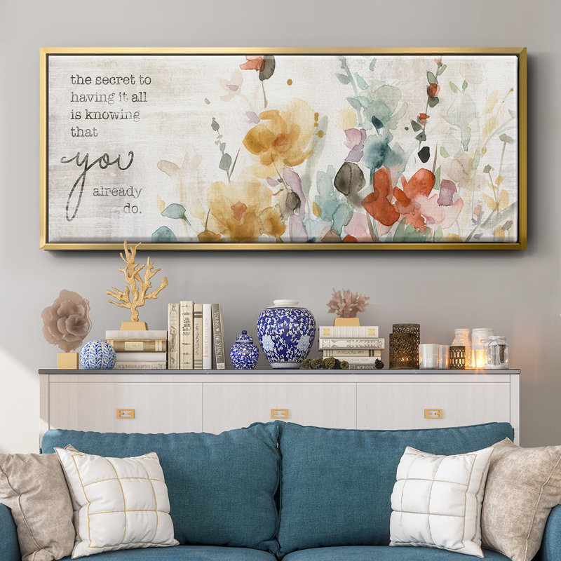 Verset pleine floraison - Toile encadrée, H 12 po x l 30 po