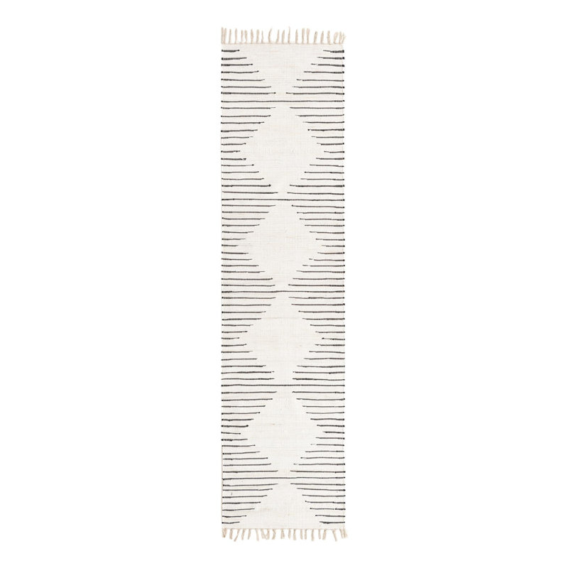 Albertas Cotton Geometric Indoor Rug, Runner 2'7" x 10'