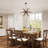 Kachelle 6 - Light Natural Wood Sputnik Sphere Chandelier-1676508380
