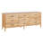 Marites 84 Inch Wide Dresser, 9 Spacious Drawers, Handcrafted Natural Oak White Mango Wood