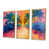 Toile avec cadre flottant or