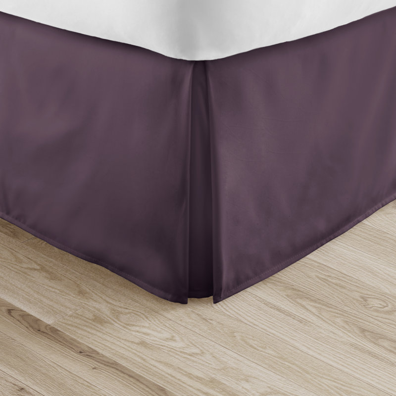 Becky Cameron 14" Tailored Bed Skirt, Purple, Full