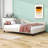 Wood Upholstered Daybed with Legs and Backrest-1715116211-1715116210