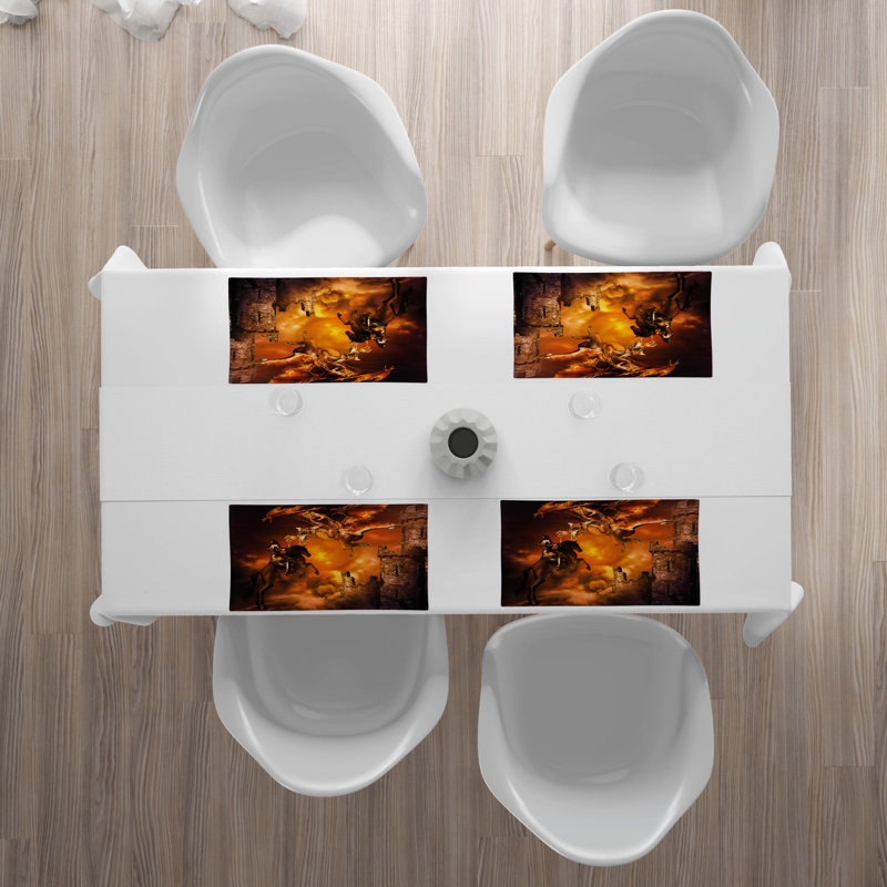 Polyester Abstract Rectangle Placemat