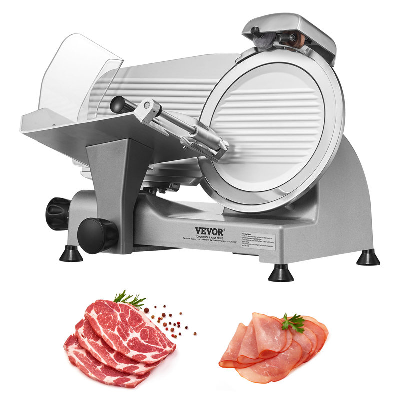 340W Electric Meat Slicer with Stainless Steel Blade and Blade Guard