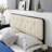 Bridgette Wood Platform Bed with Angular Frame-318441809-318441814