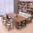 Tan Rectangular Solid Wood desk-1029139941