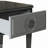 Charcoal & Light Gray Finish End Table