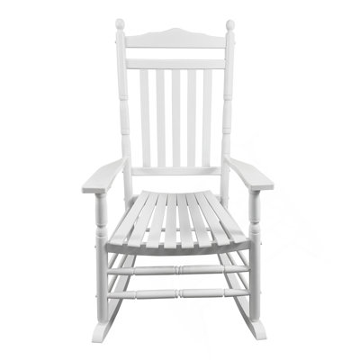 Chaise berçante balcon pour adulte - blanc