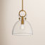 Tinka Single Light Glass Steel Pendant