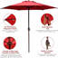 Parasol de marché 4,00 po Jaquai-707373798