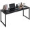 Bureau de travail moderne noir, bureau d'écriture de bureau à domicile peu encombrant, options multiples