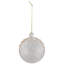 Ornement boule de Noël en verre irisé 3 "rose