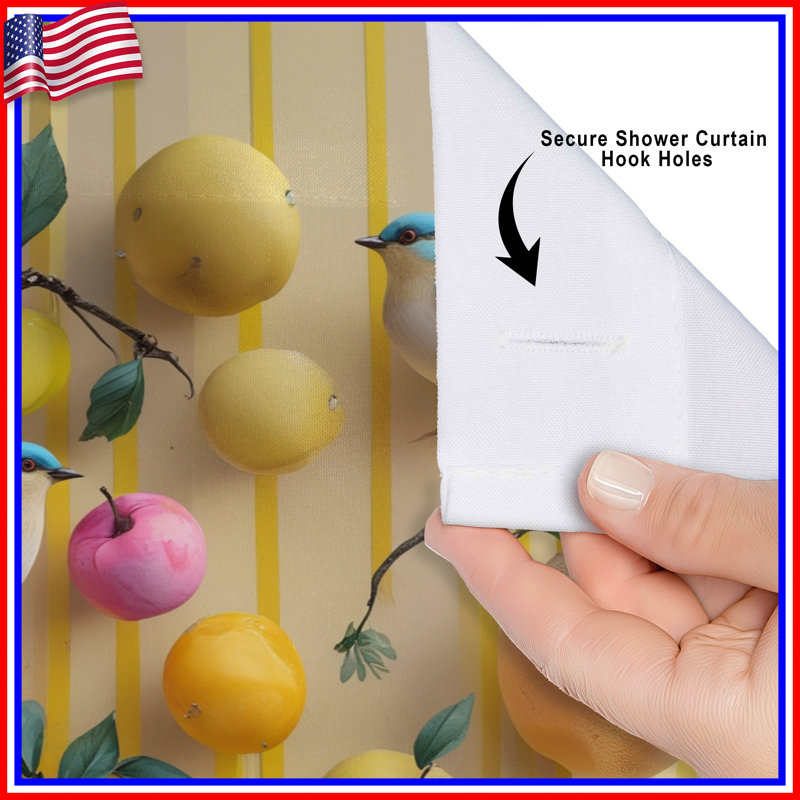 Rideaux de douche Blue Birds, L 70 po x H 93 po