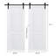 Porte pliante artisanale 3/4 po d'épaisseur 36 po X 79 po Porte de grange coulissante en MDF blanc avec trousse de quincaillerie-132741350