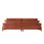 103 pouces de profondeur pour diverses pièces. Oreillers inclus. Siège spacieux. Tissu respirant. Cadre en bois massif. Capacité de charge de 600 livres. Facile à assembler. Rouge brique 3 sièges. 24 eucalyptus en velours nuage
