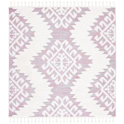 Tapis performance à poils longs style marocain