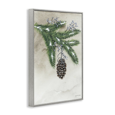Giclée sur bois en forme de pin suspendu par Julie Norkus