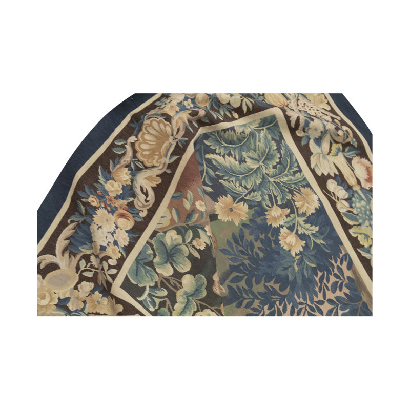Hand-Knotted High-Quality Blue Area Rug