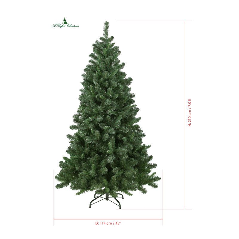 Artificial Spruce Christmas Tree, 7ft H