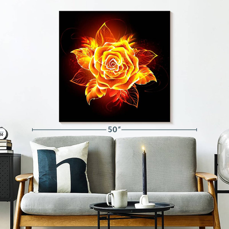 Rose flamboyant Harnek, H 33 po x l 33 po