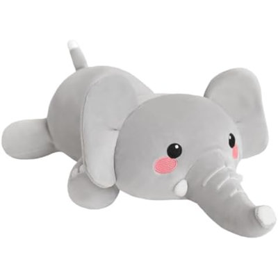 Weighted Elephant Plush, Weighted Elephant Stuffed Animal, Cute Plushies Soft Pillow Toy Gift For Kids Adults 23.6 Inch, 3.1 Lbs