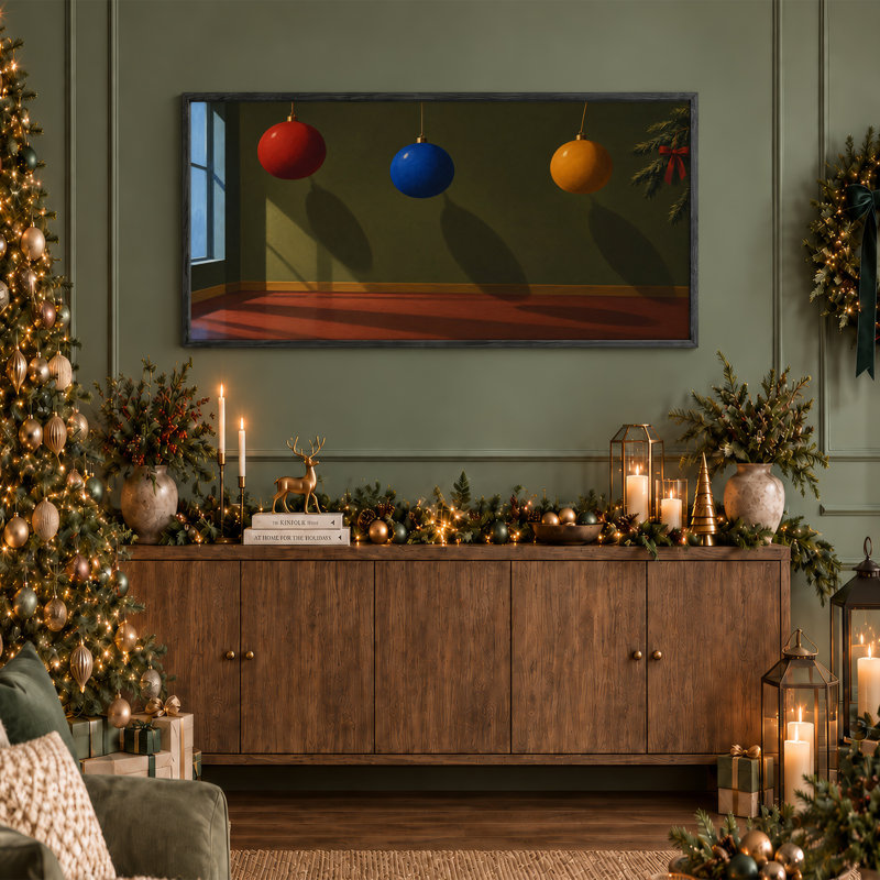 Art mural sur toile de Noël, L 40 po x H 20 po
