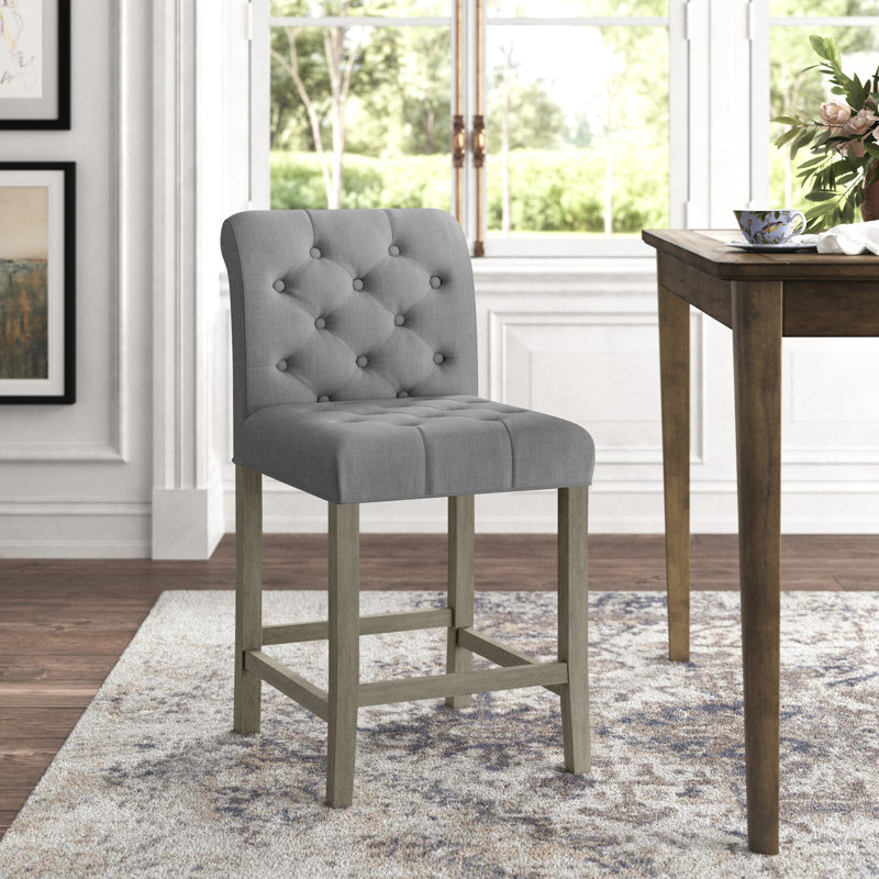Tabouret de bar et de comptoir Cirencester, Gris, Tabouret de comptoir (assise de 24 po de hauteur)