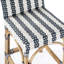 Serienna Blue & White Rattan Low Back Counter Stool-1625520479-1653777190
