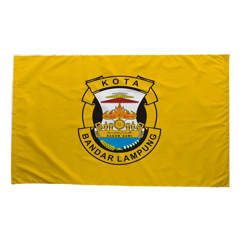 Drapeau Bandar Lampung City - drapeau extérieur