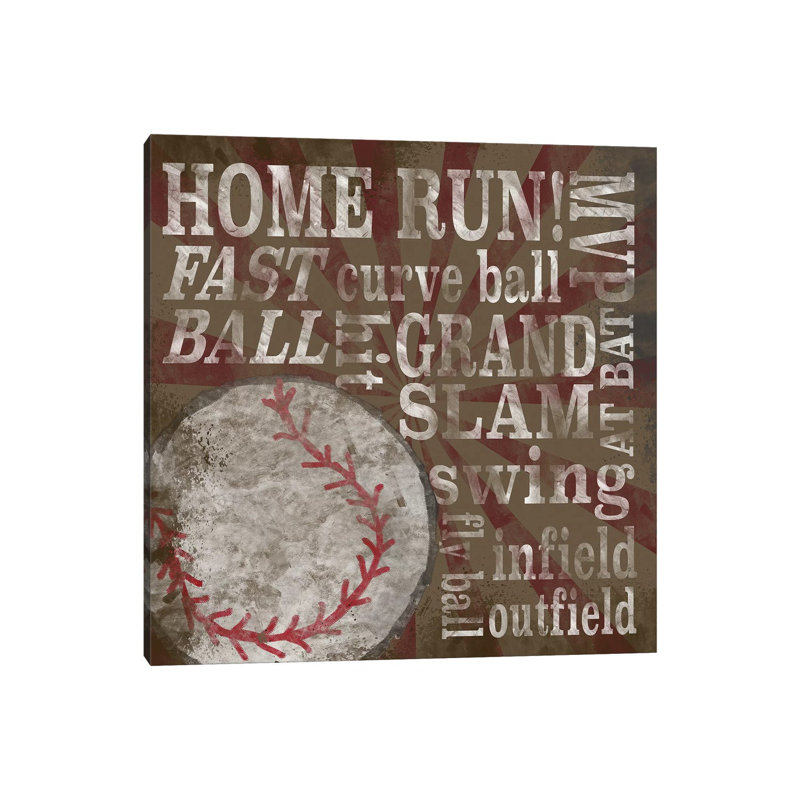 All Star Sports III 1 Piece Wrapped Canvas Wall Art, 30.48 cm H x 30.48 cm W