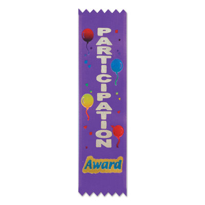 Sports Participation Award Value Pack Ribbon