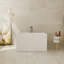 Baignoire de trempage autoportante rectangulaire en acrylique 43 "avec siège intégré Glendale