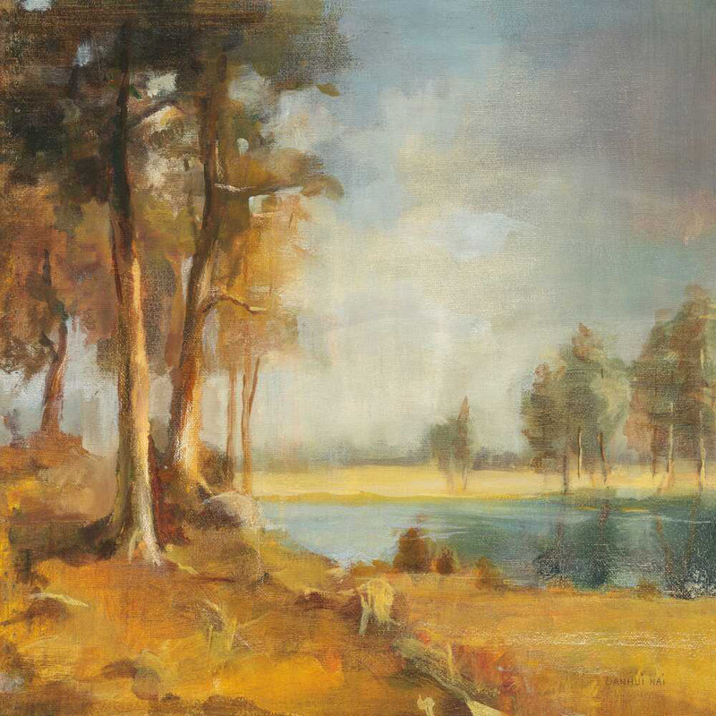 " Landscape Trio I " Painting Print, 12" H x 12" W x 1.25" D