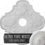 Médaillon de plafond Endalathane Peralta, P 17 3/4 po x P 3 3/4 po x P 1 po (convient aux auvents jusqu'à 4 5/8 po), fini blanc ultra pur peint à la main-27784964