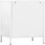 Armoire de rangement en acier blanc